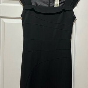 Ice Strapless Black Bandage Sheath Dress